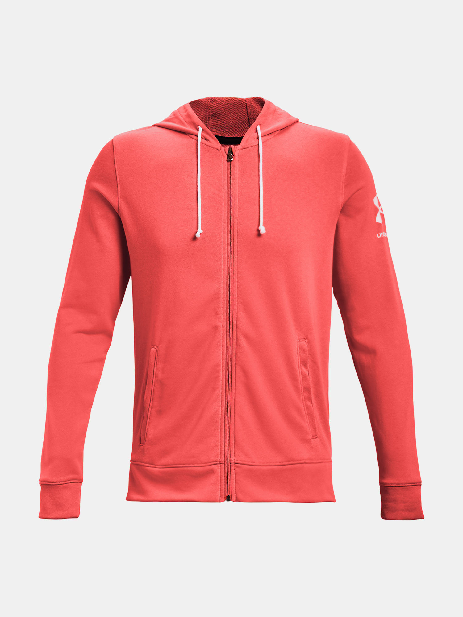 Mikina Under Armour RIVAL TERRY FZ HD-RED (1)
