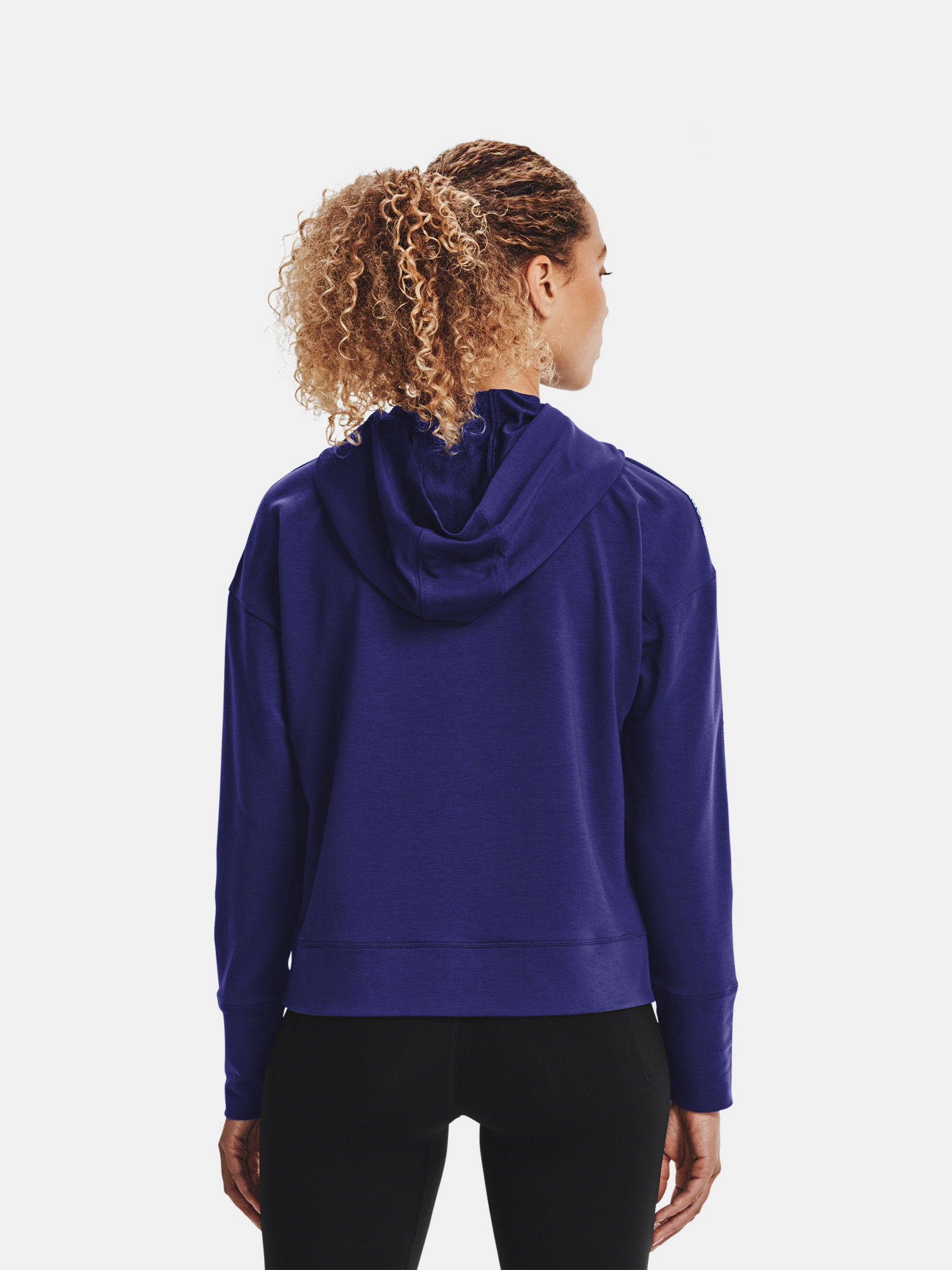 Mikina Under Armour Rival Terry Taped Hoodie-BLU (2)