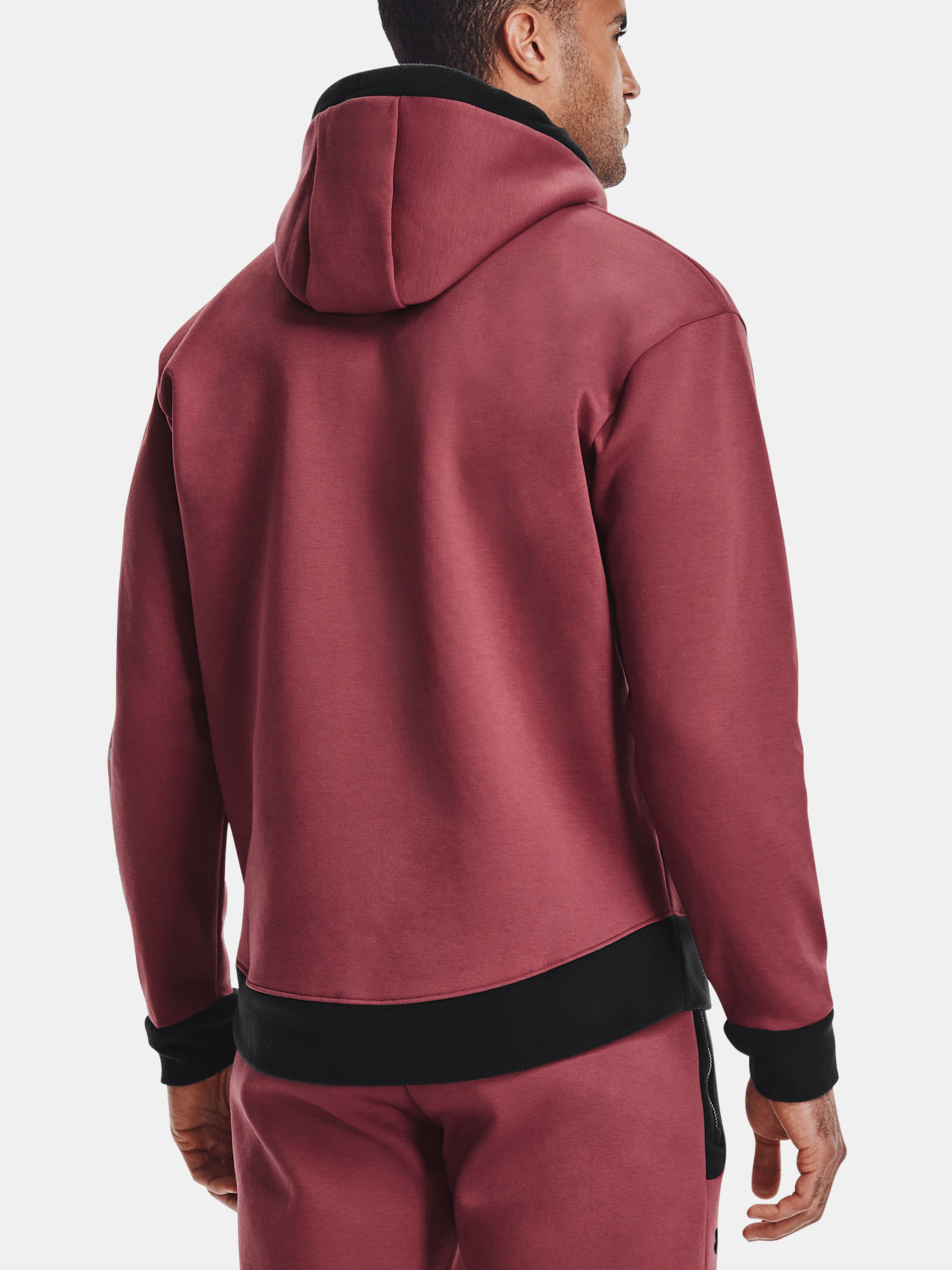 Mikina Under Armour Recover Fleece Hoodie-RED (2)