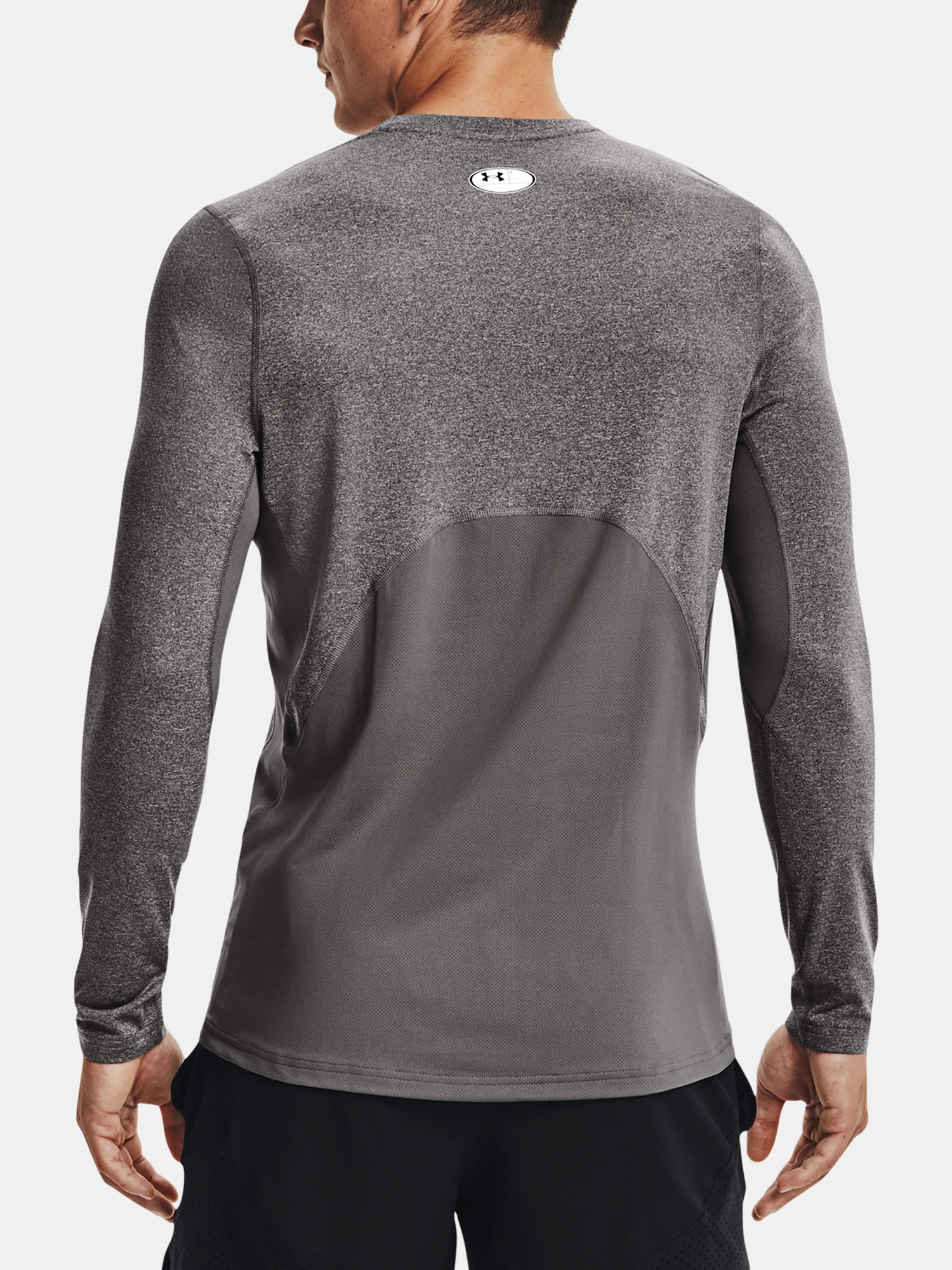 Tričko Under Armour CG Armour Fitted Crew-GRY (2)
