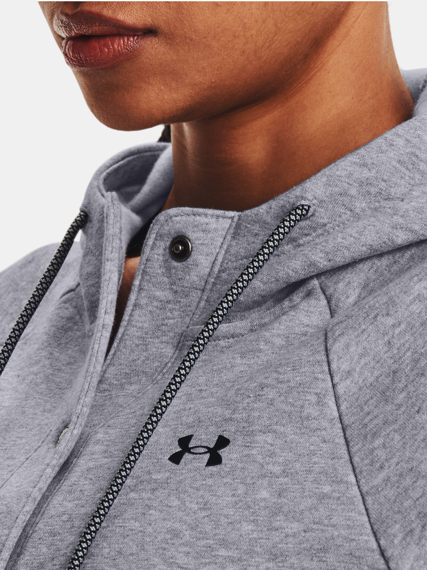 Mikina Under Armour Rival Fleece Mesh Hoodie-GRY (5)