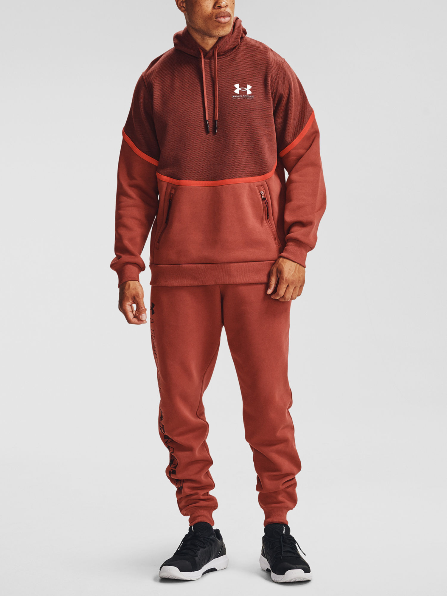 Mikina Under Armour Rival Fleece AMP HD-RED (7)