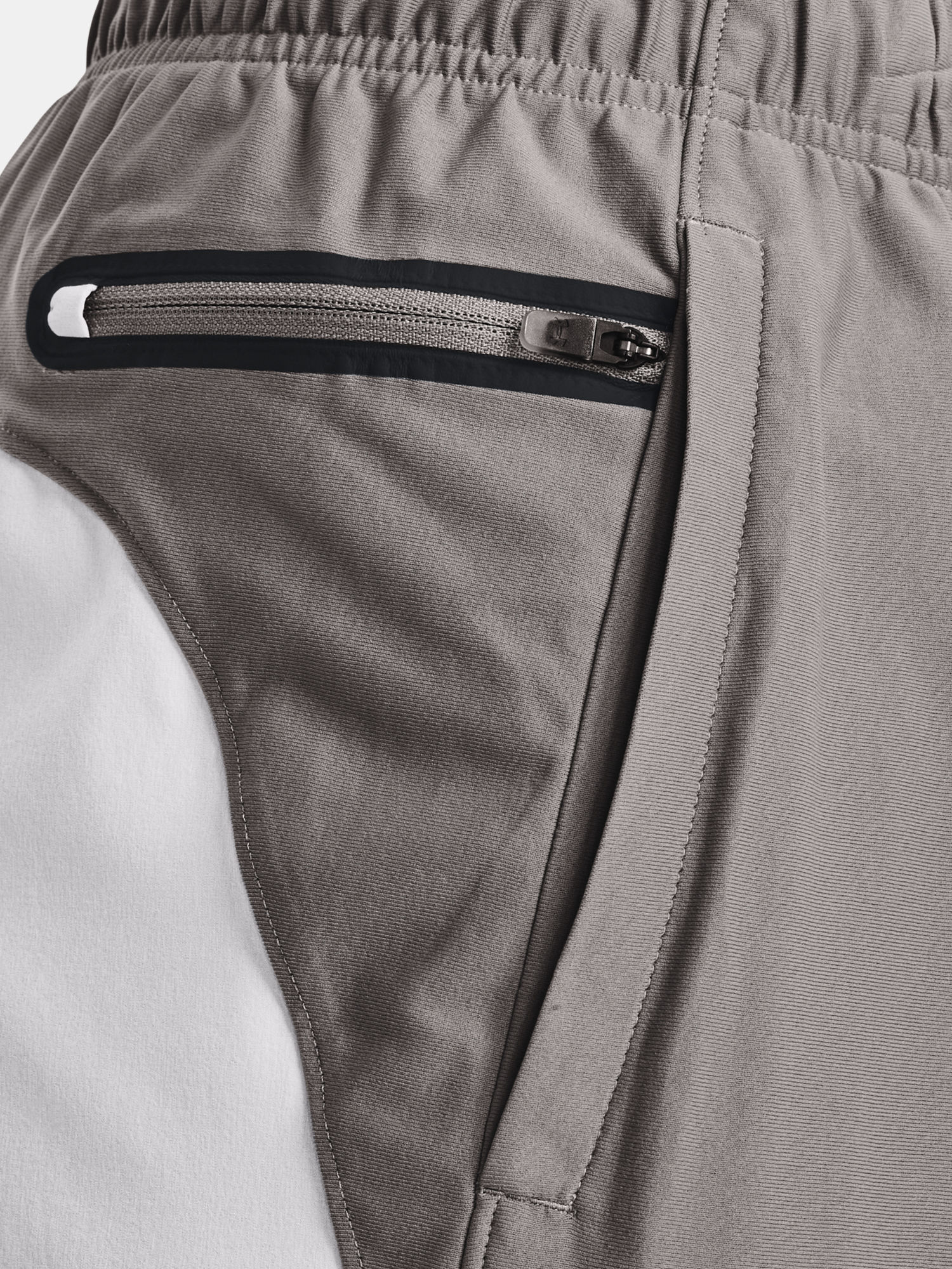 Kraťasy Under Armour Knit Woven Hybrid Shorts-GRY (6)