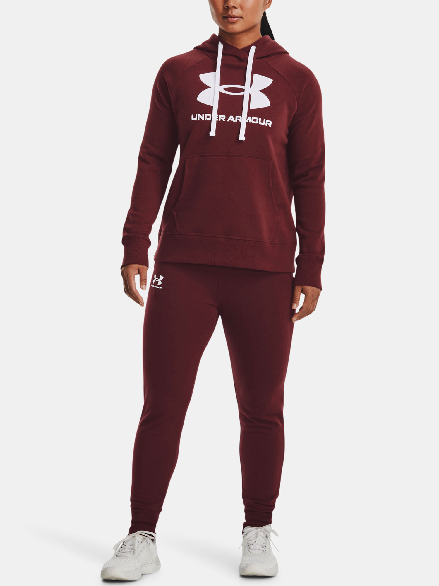 Mikina Under Armour Rival Fleece Logo Hoodie-RED (6)