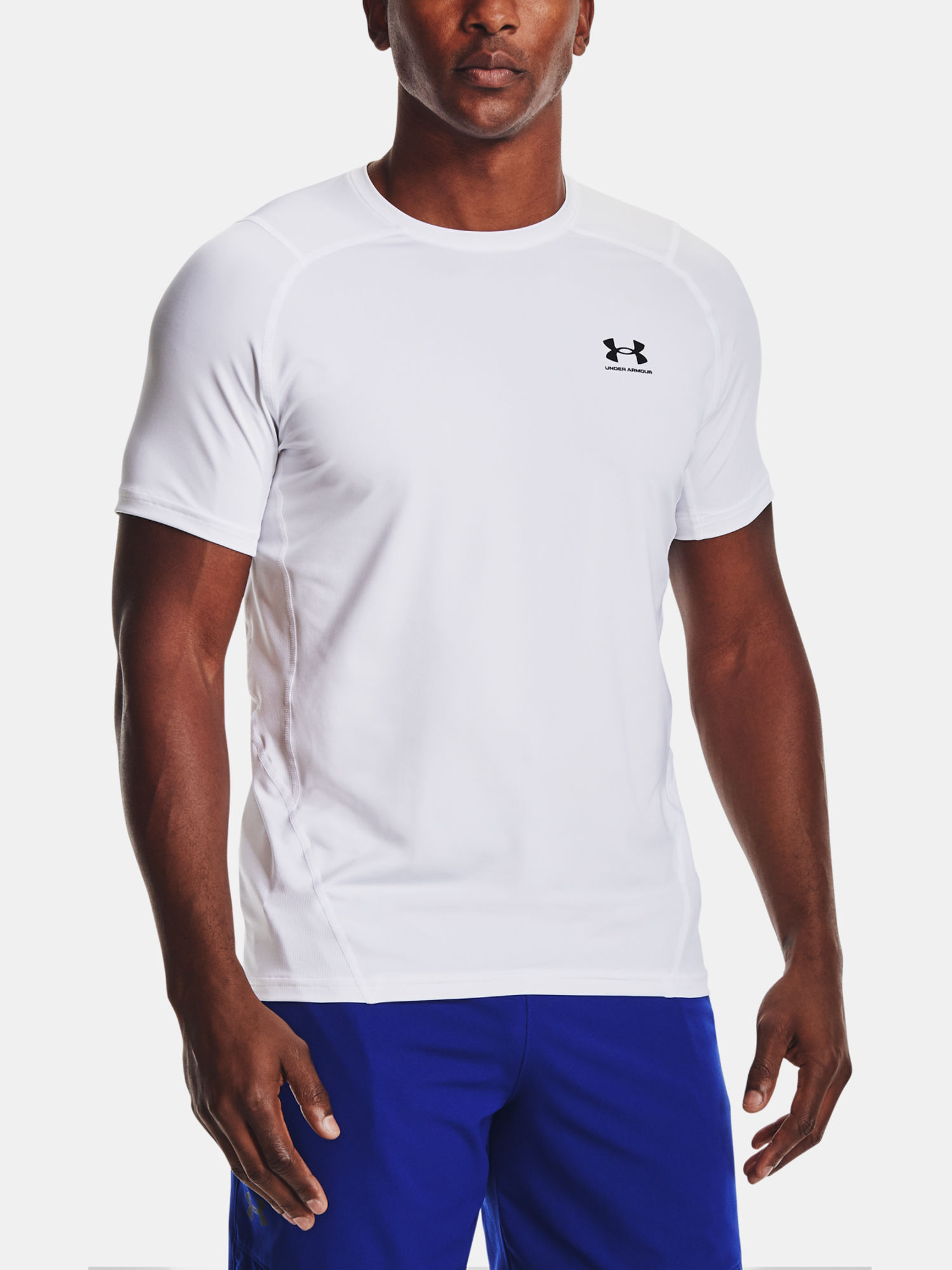 Tričko Under Armour HG Armour Fitted SS-WHT (1)