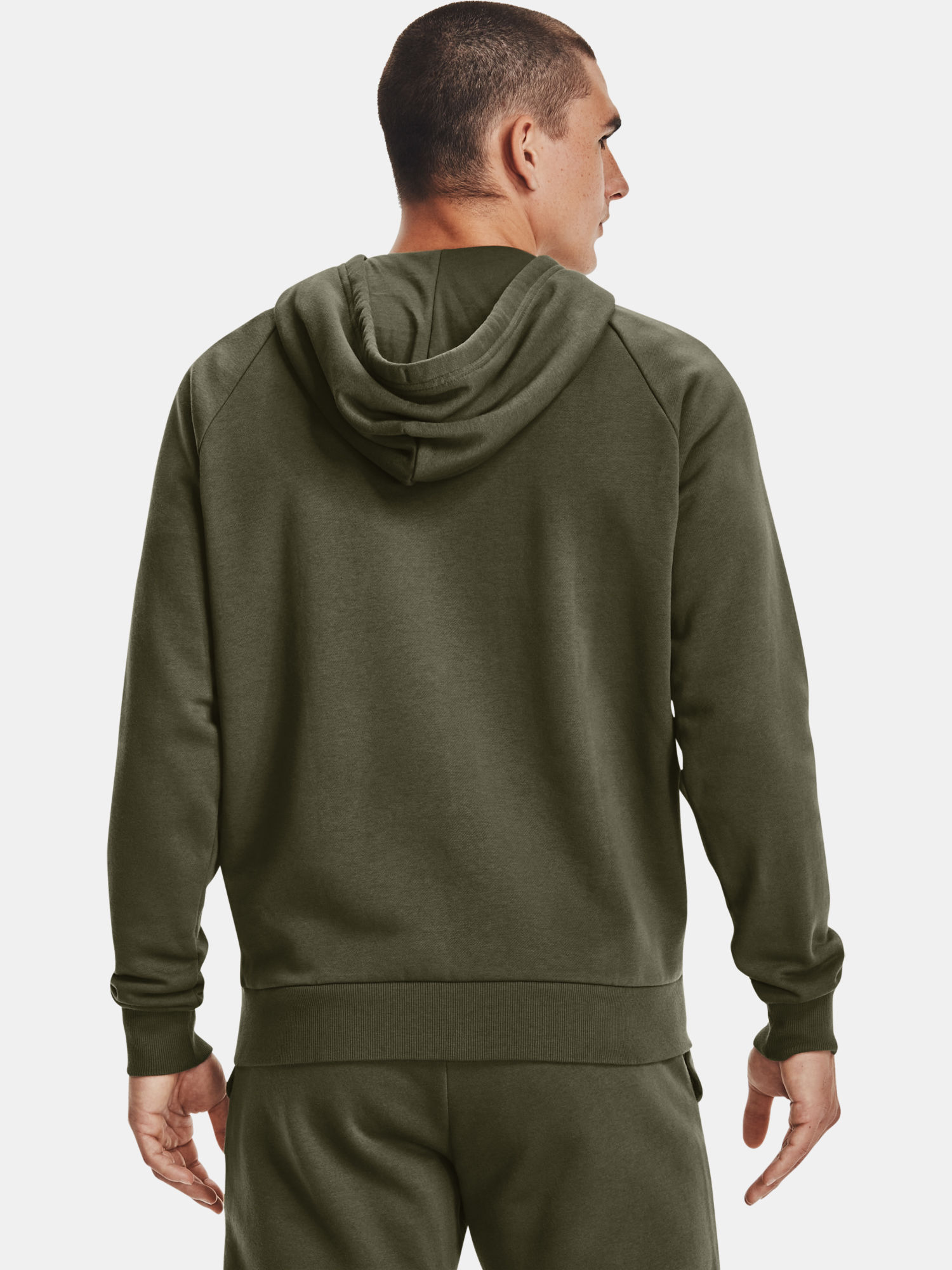 Mikina Under Armour UA Rival Cotton FZ Hoodie-GRN (2)