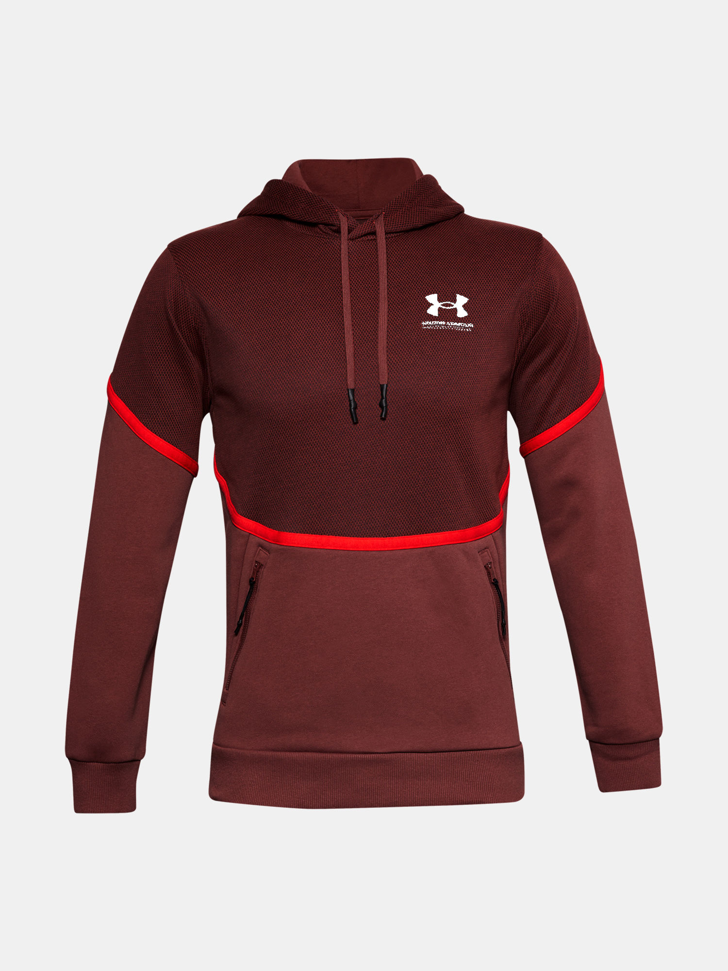 Mikina Under Armour Rival Fleece AMP HD-RED (3)