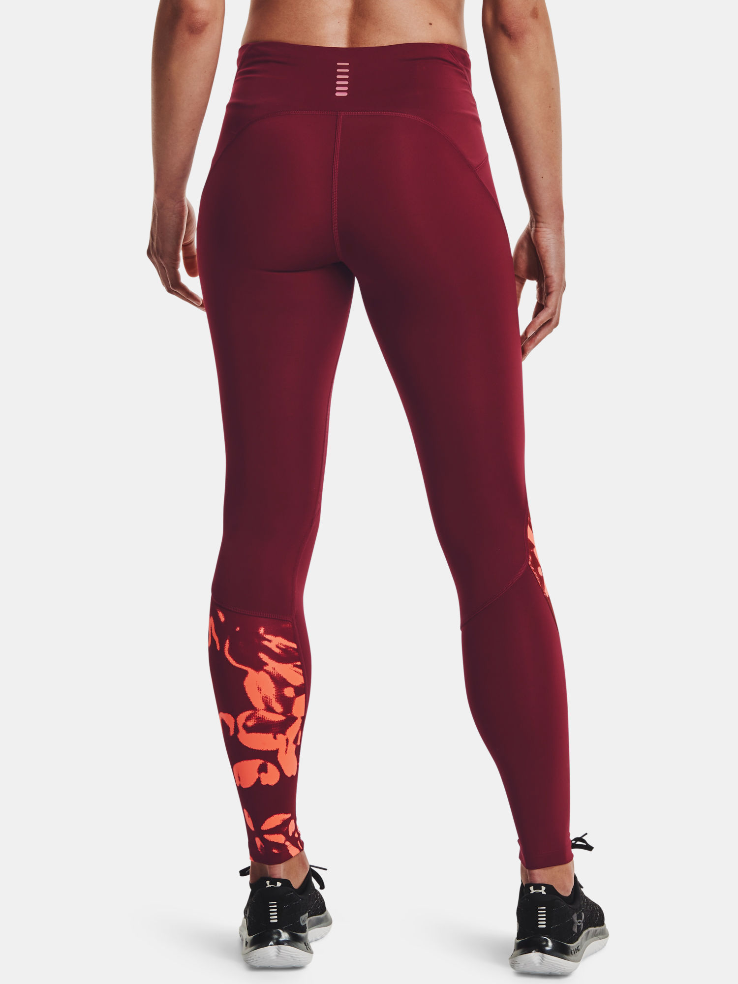Legíny Under Armour UA Fly Fast 2.0 Print Tight-RED (2)