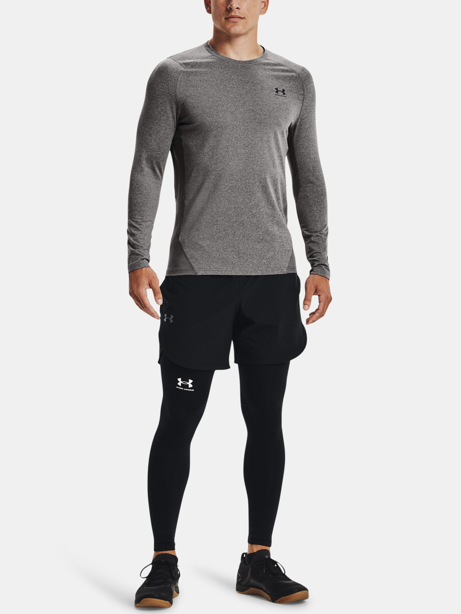 Tričko Under Armour CG Armour Fitted Crew-GRY (6)