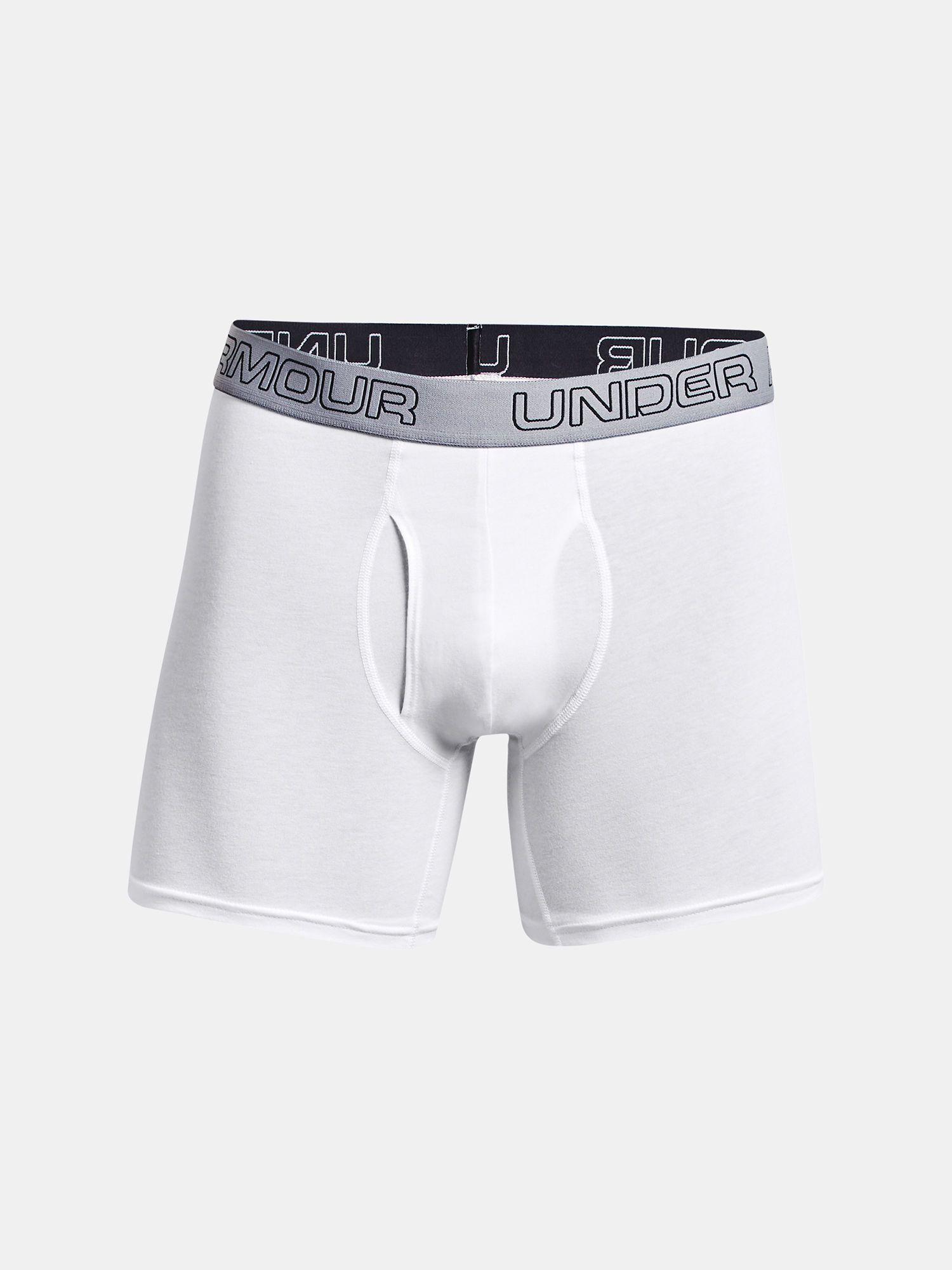 Boxerky Under Armour Charged Cotton 6in 3Pk-WHT (3)