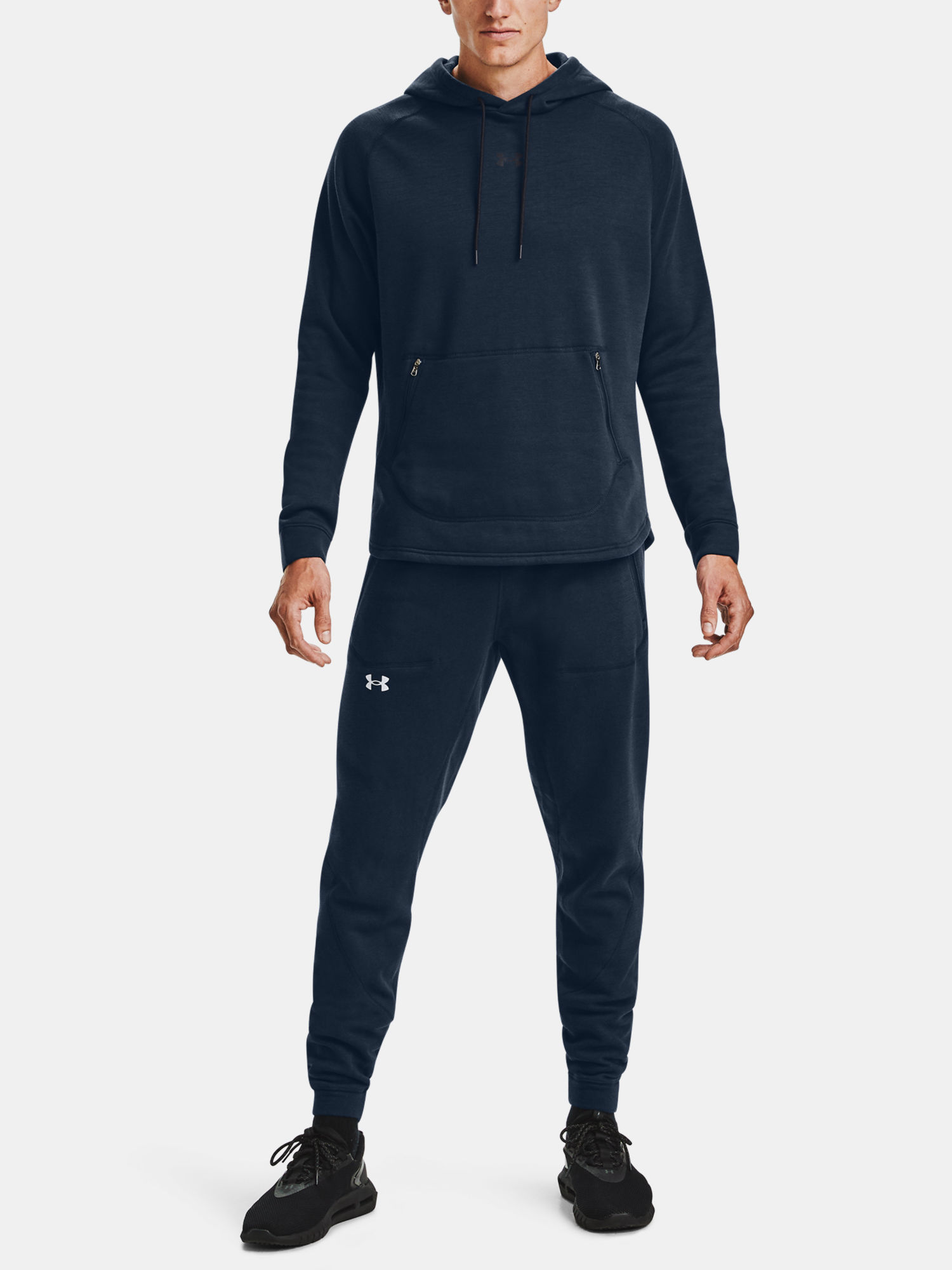Mikina Under Armour Charged Cotton Fleece HD-NVY (6)