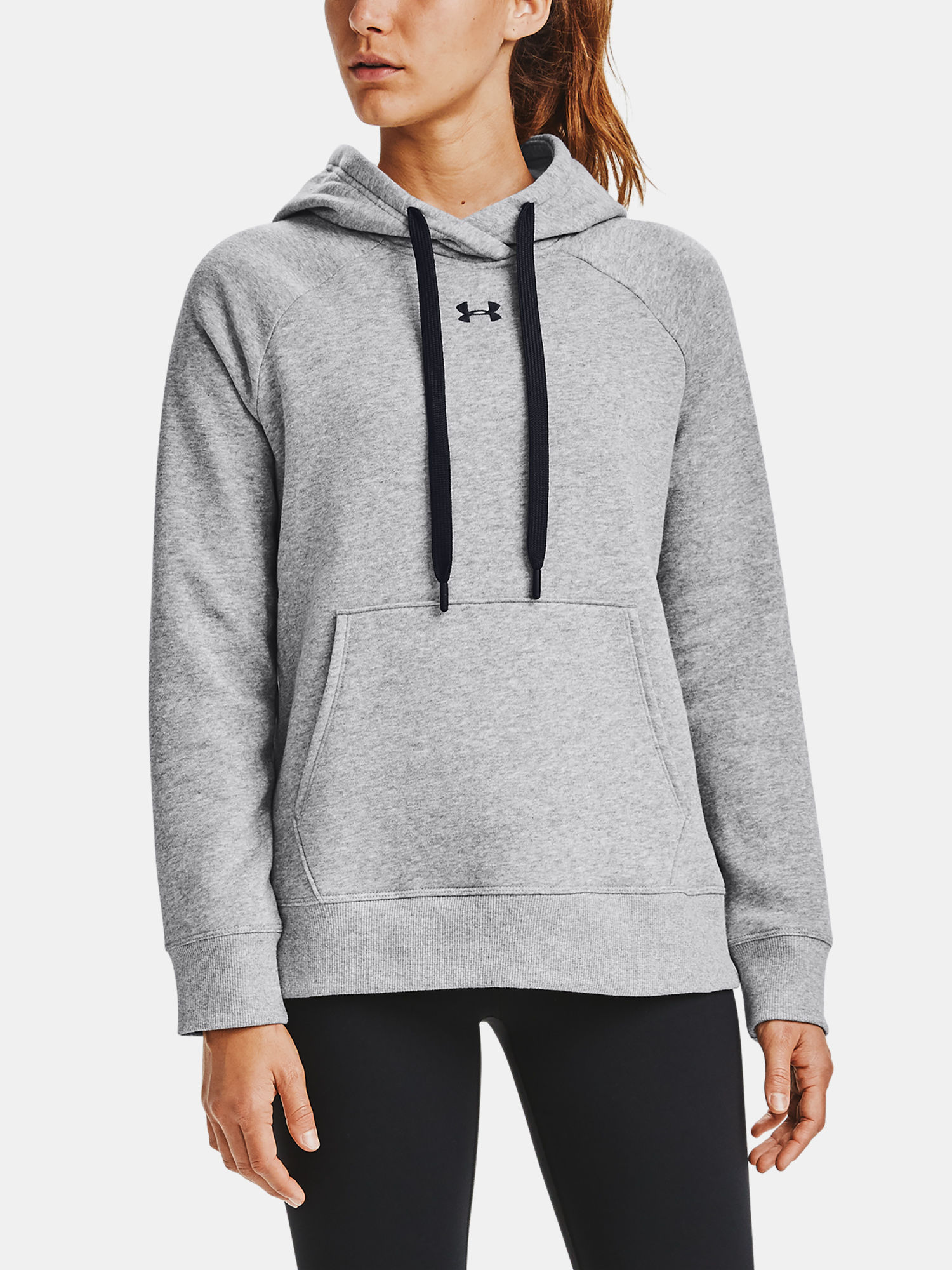 Mikina Under Armour Rival Fleece HB Hoodie-GRY (1)