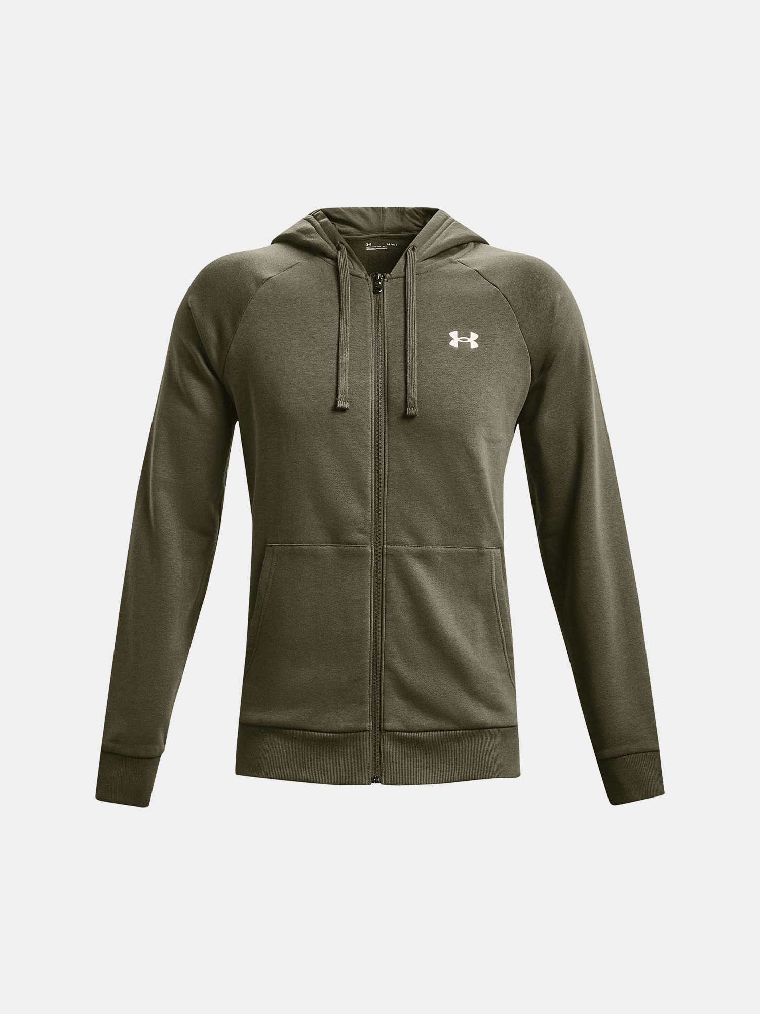 Mikina Under Armour UA Rival Cotton FZ Hoodie-GRN (3)