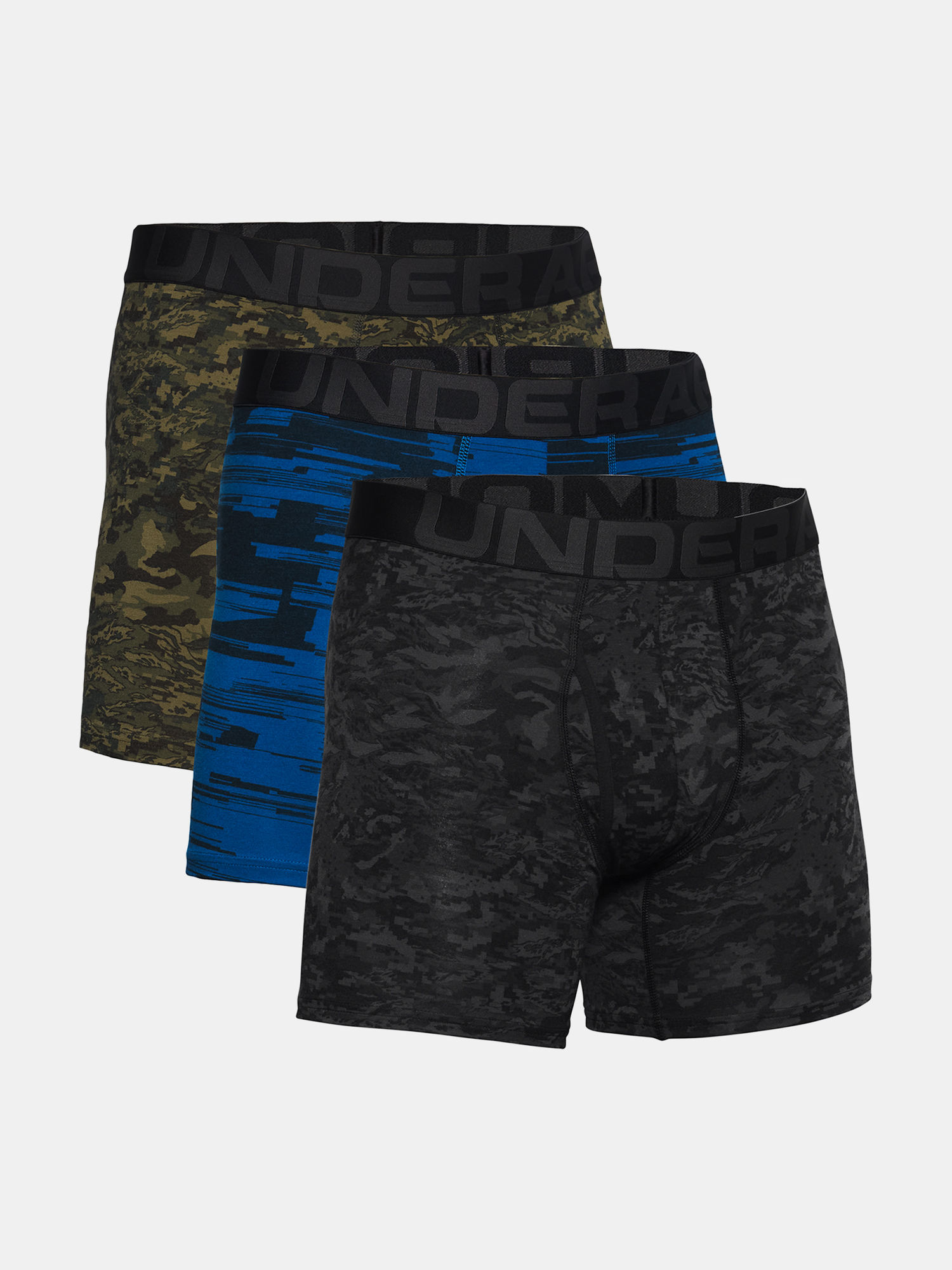 Boxerky Under Armour CC 6in Novelty 3 Pack-BLK (5)