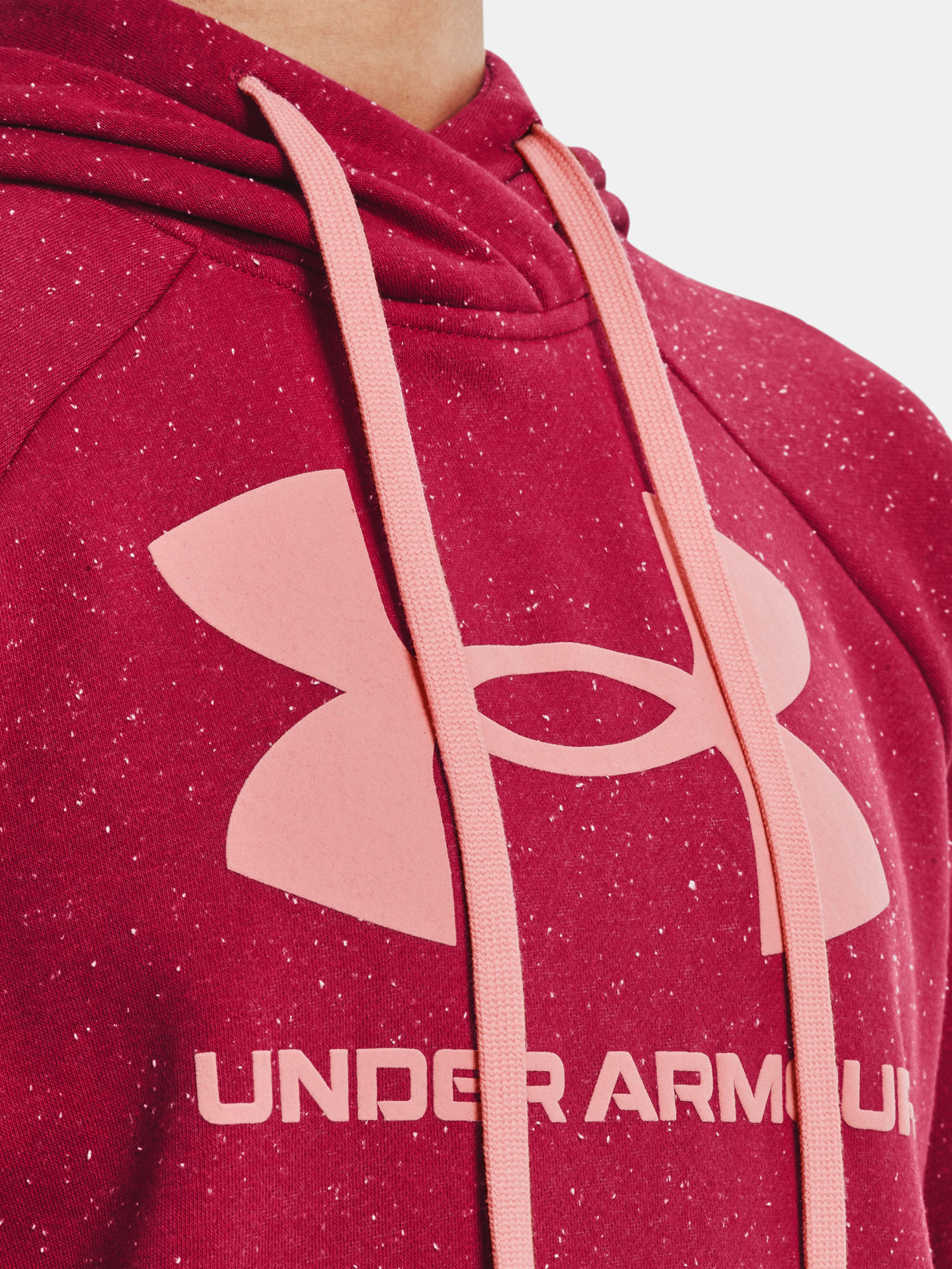 Mikina Under Armour Rival Fleece Logo Hoodie-PNK (5)