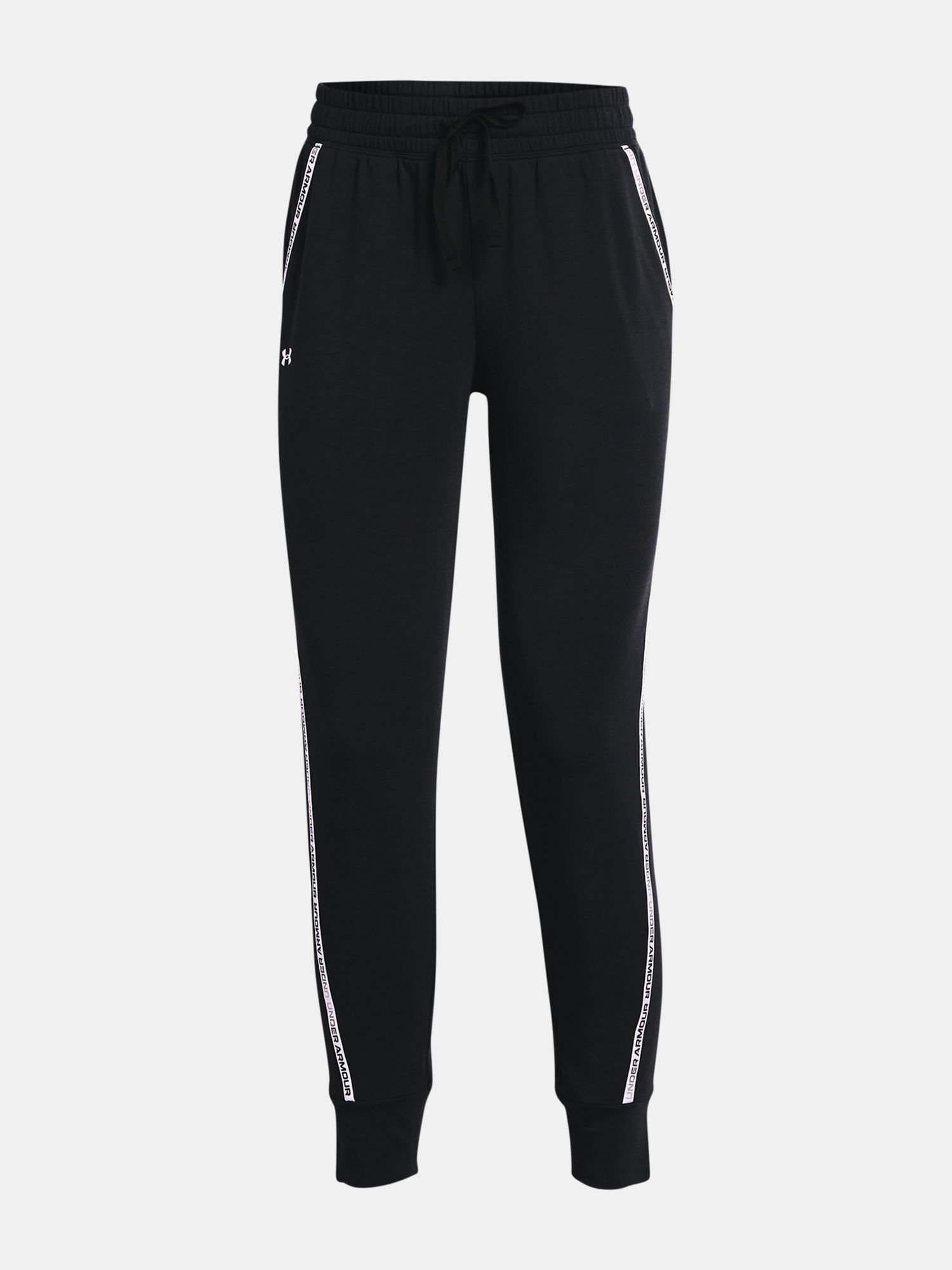 Tepláky Under Armour Rival Terry Taped Pant-BLK (3)