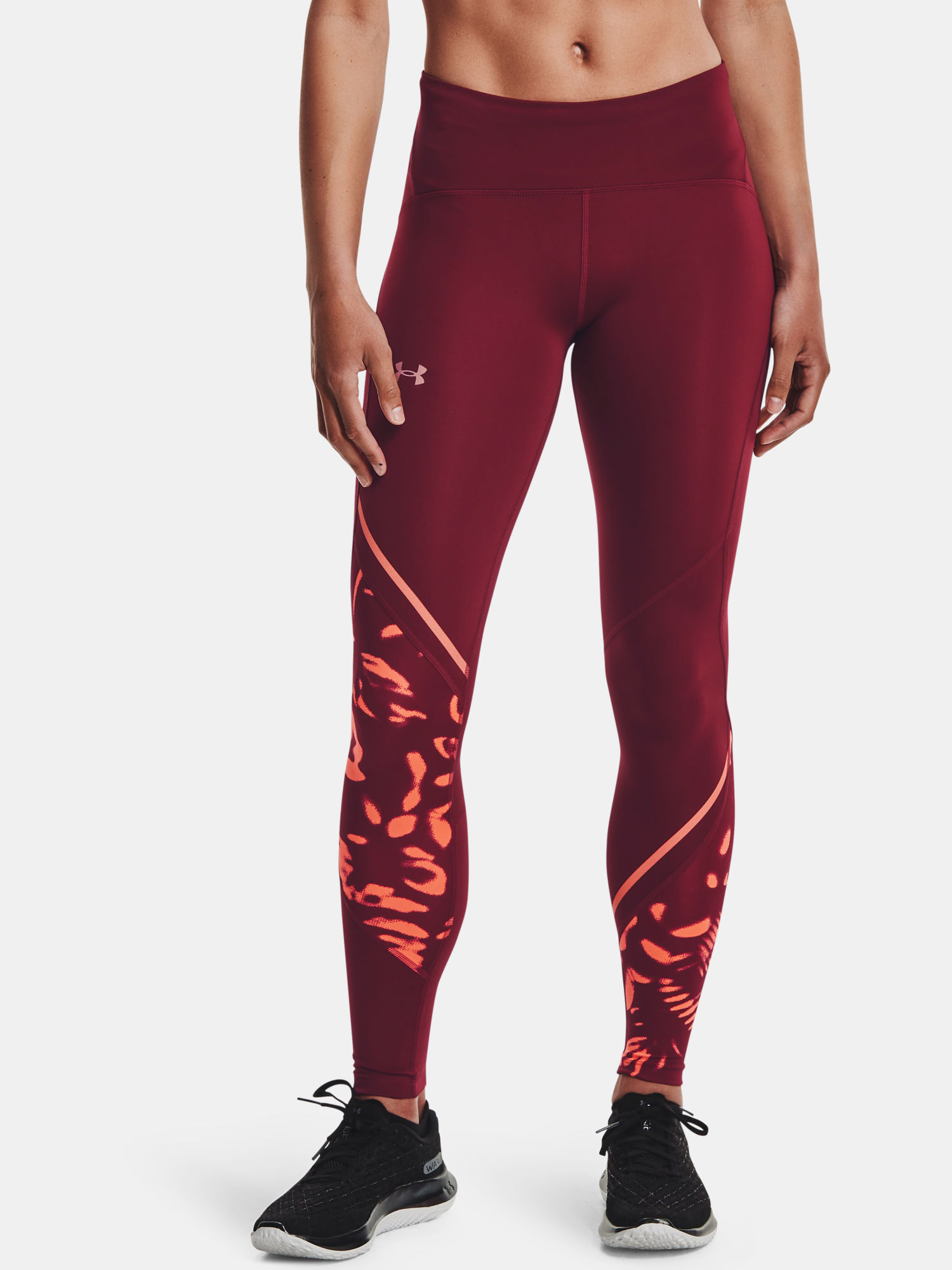 Legíny Under Armour UA Fly Fast 2.0 Print Tight-RED (1)