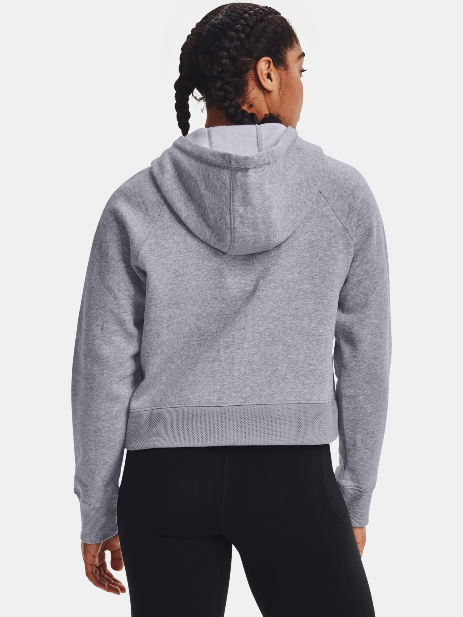 Mikina Under Armour Rival Fleece Mesh Hoodie-GRY (2)