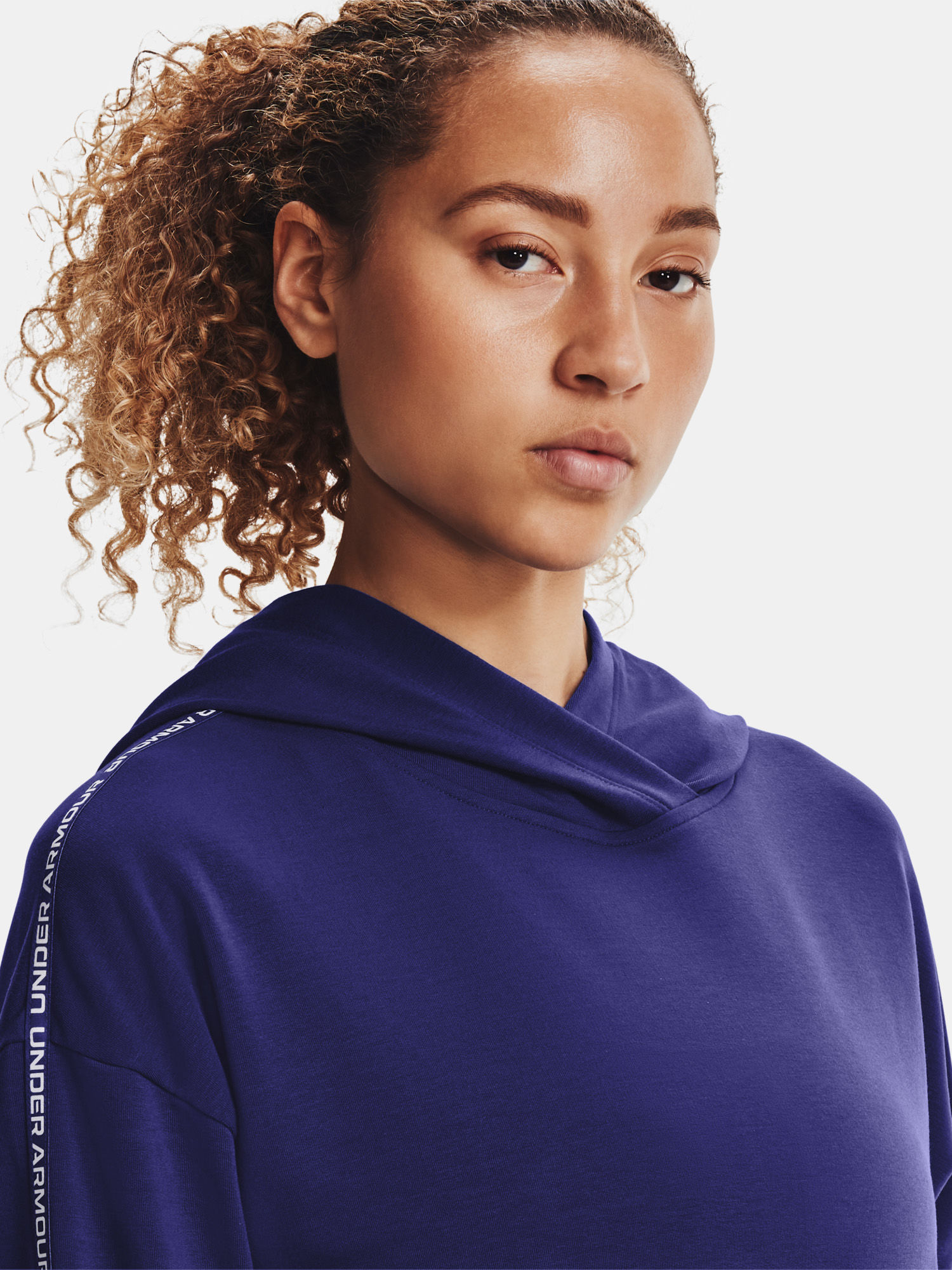 Mikina Under Armour Rival Terry Taped Hoodie-BLU (5)