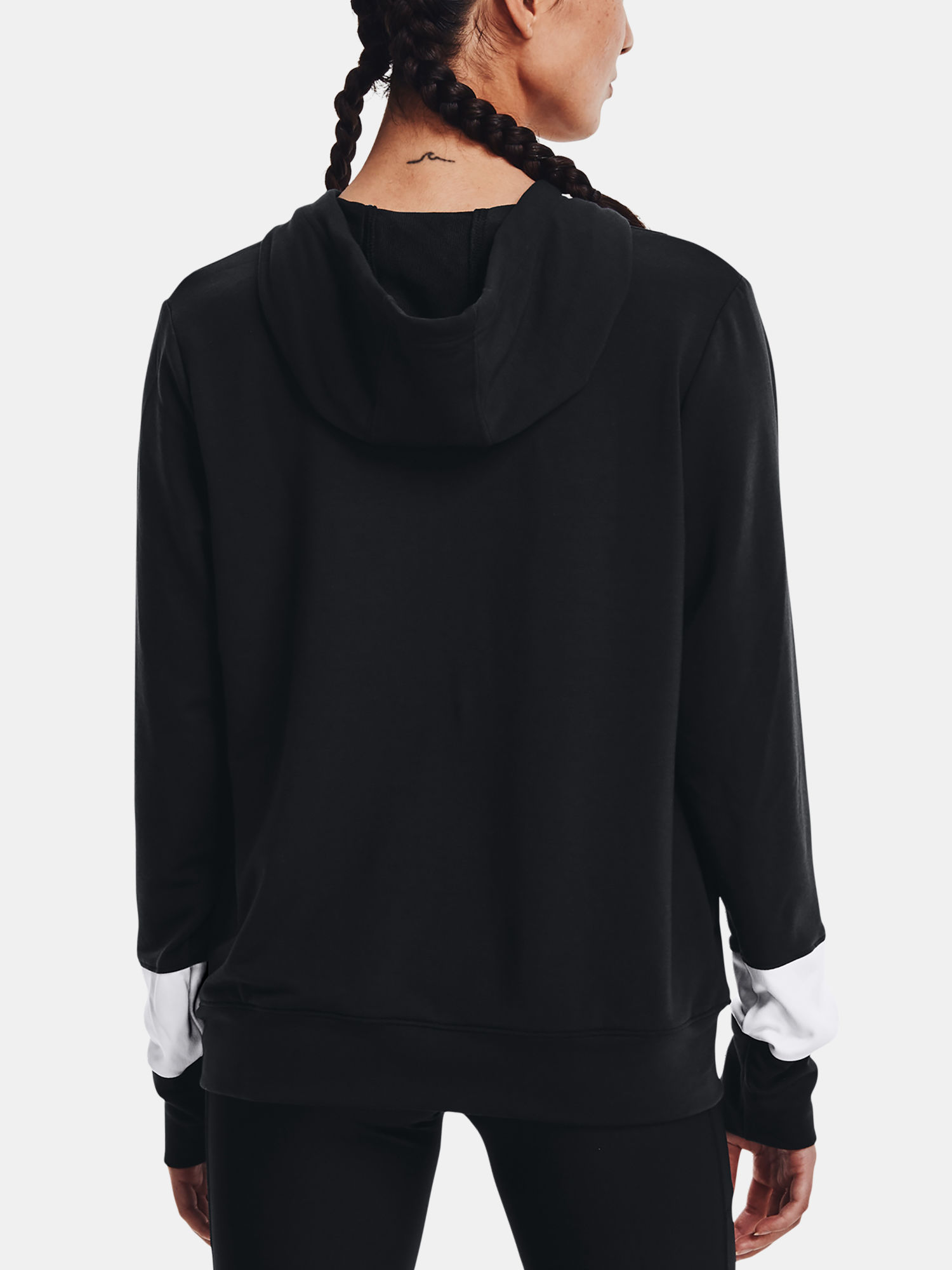 Mikina Under Armour Rival Terry CB FZ Hoodie-BLK (2)
