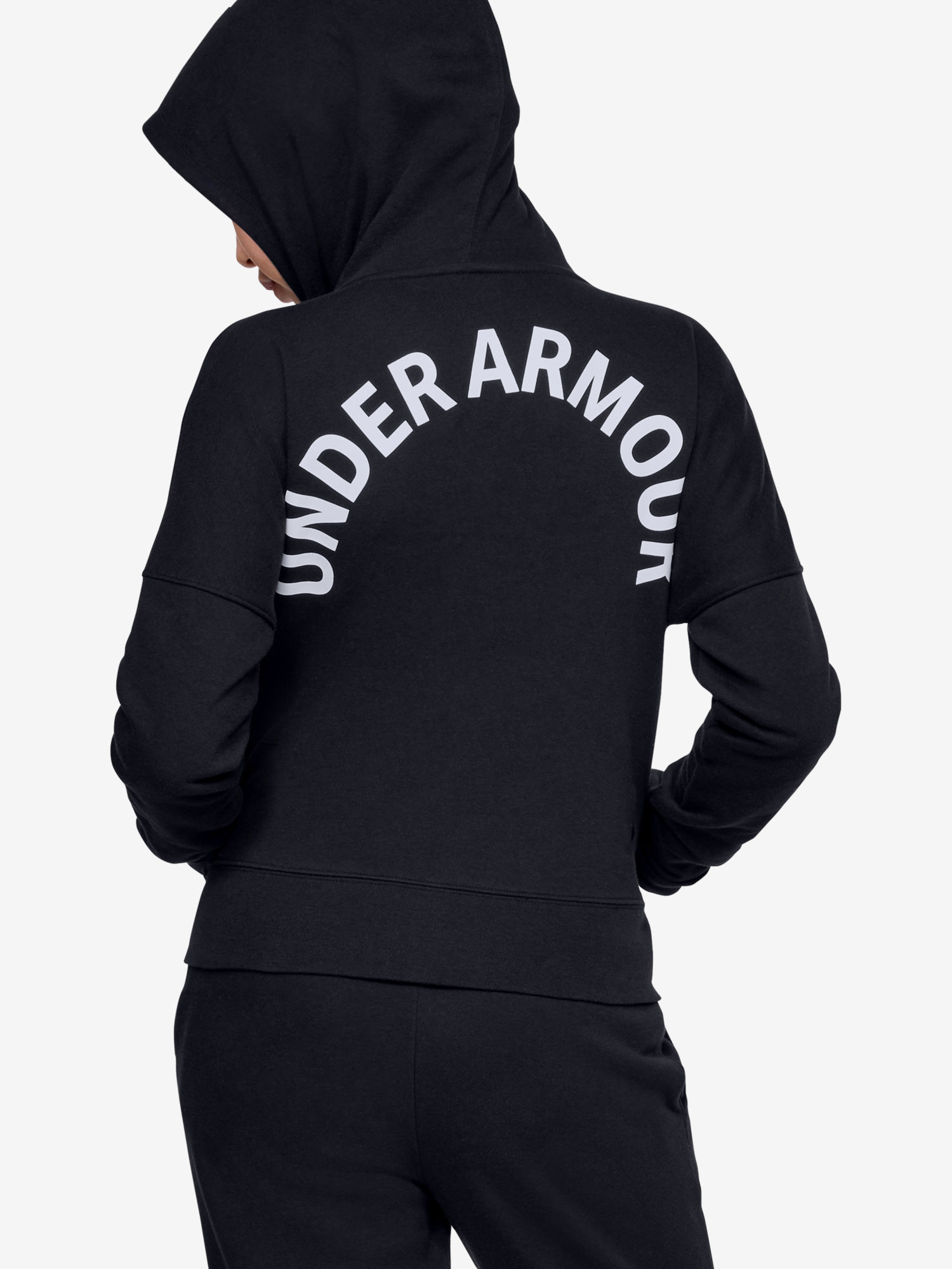Mikina Under Armour Rival Fz Hoodie-Blk (2)