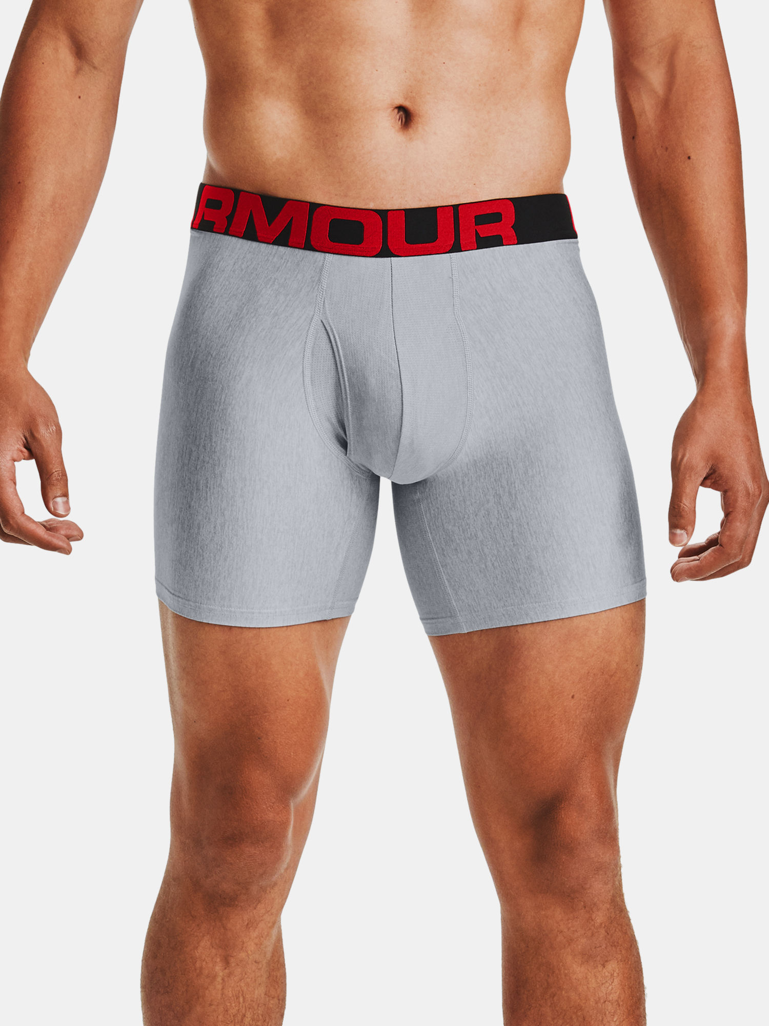 Boxerky Under Armour Tech 6in 2 Pack-GRY (1)