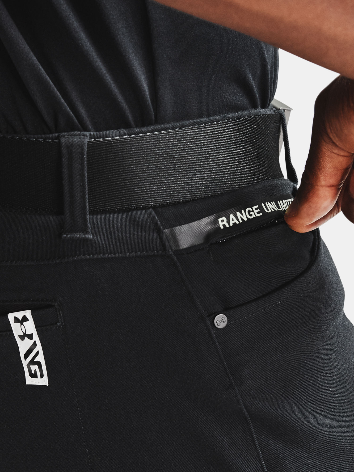 Kalhoty Under Armour UA RU Slim Taper 5 Pocket-BLK (5)