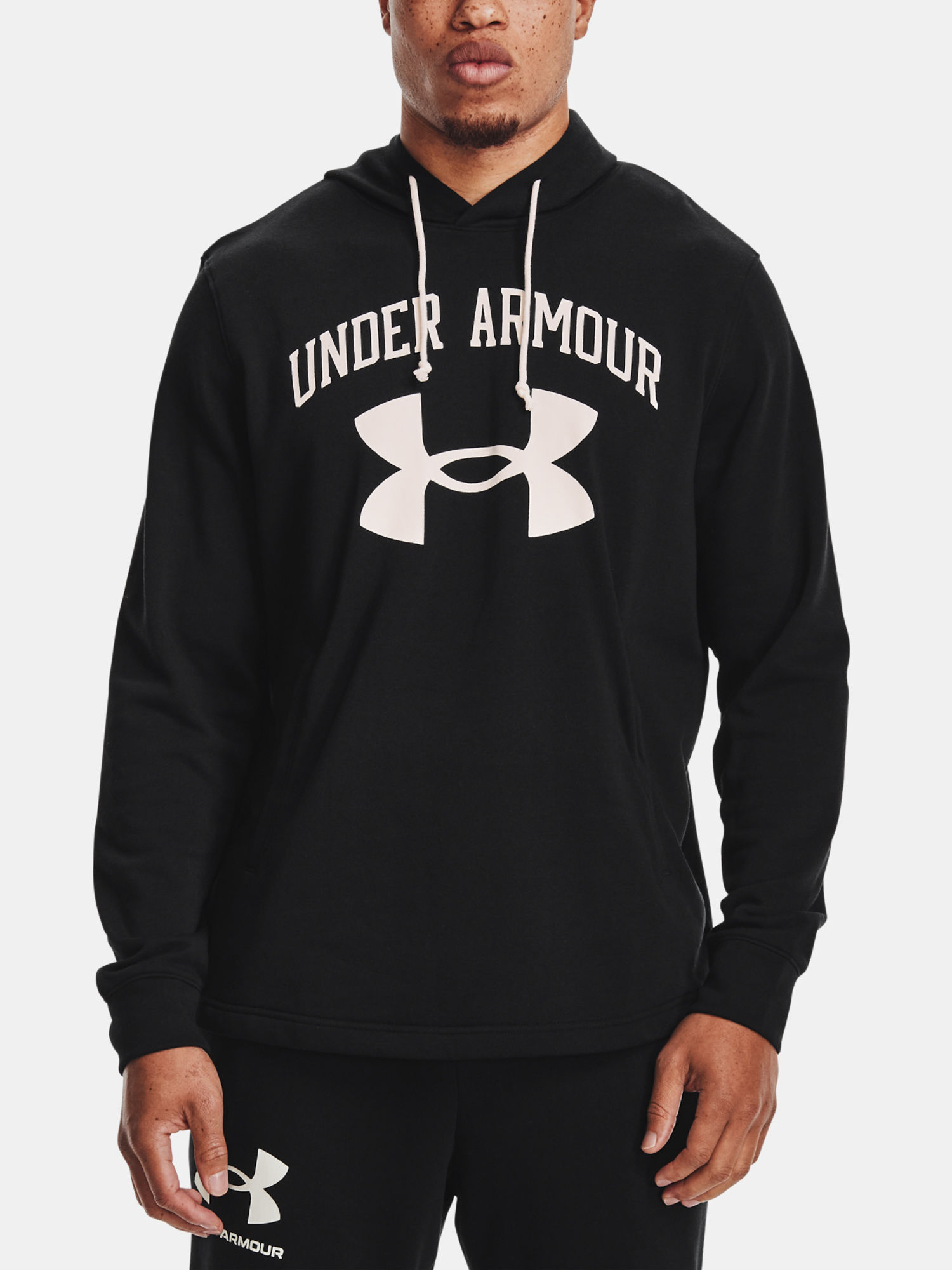 Mikina Under Armour RIVAL TERRY BIG LOGO HD-BLK (1)