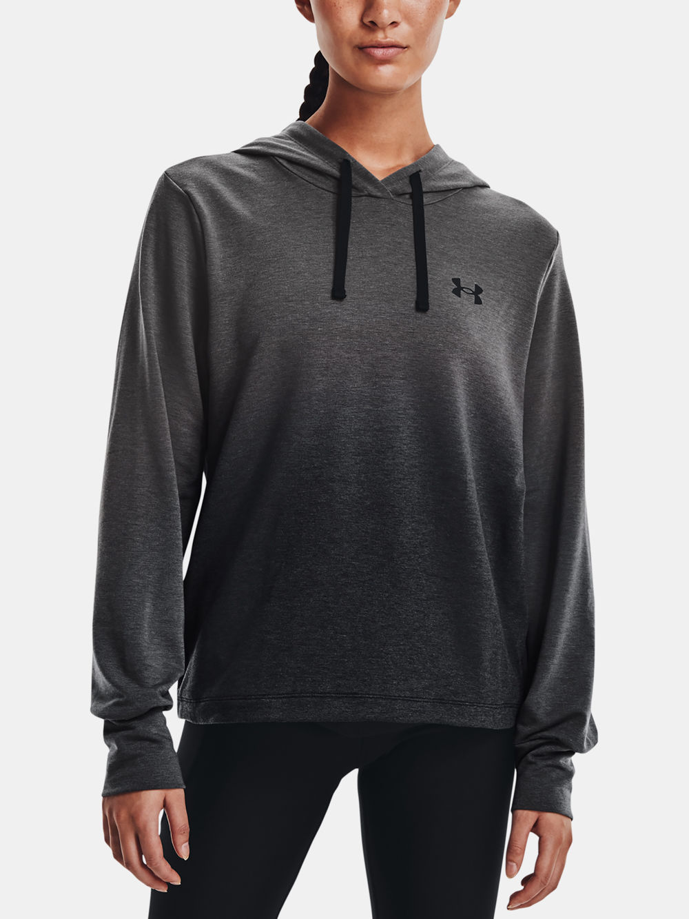 Mikina Under Armour Rival Terry Gradient Hoodie-GRY (1)